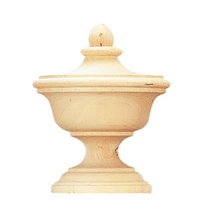 Vesta Edinburgh Unfinished Finial Highland Timber 571160 Beige Ayous Wood - An African Wood Similar to Beech Wood 2 Inch Curtain Rods Highland Timber Unfinished Wood Curtain Rods 