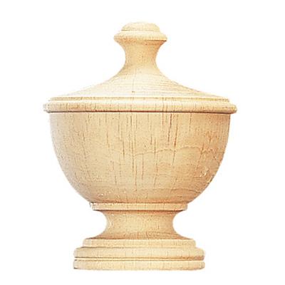 Vesta Stirling Unfinished Finial Highland Timber 571190 Ayous Wood - An African Wood Similar to Beech Wood 2 Inch Curtain Rods Highland Timber Unfinished Wood Curtain Rods 