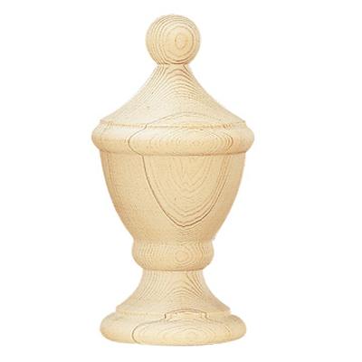 Vesta Yakima Unfinished Finial Highland Timber 571270 Ayous Wood - An African Wood Similar to Beech Wood 2 Inch Curtain Rods Highland Timber Unfinished Wood Curtain Rods 