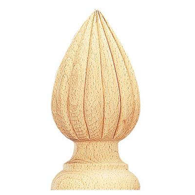 Vesta Gerona Unfinished Finial Highland Timber 571320 Ayous Wood - An African Wood Similar to Beech Wood 2 Inch Curtain Rods Highland Timber Unfinished Wood Curtain Rods 