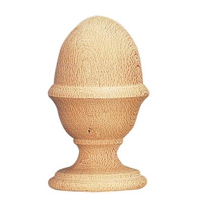 Vesta Vitoria Unfinished Finial Highland Timber 571330 Ayous Wood - An African Wood Similar to Beech Wood 2 Inch Curtain Rods Highland Timber Unfinished Wood Curtain Rods 