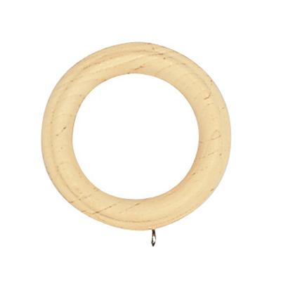 Vesta Reeded Unfinished Ring with Eyelet Highland Timber 576120 Ayous Wood - An African Wood Similar to Beech Wood Drapery and Curtain Rings Large Curtain Rings Wooden Curtain Rings Unfinished Wood Curtain Rings 