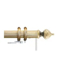 Wood Pole Reeded 2.25 Diameter Traverse by   