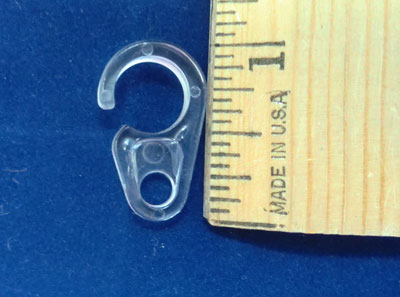 Vesta Curtain Ring Clip Clear