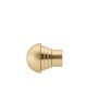 Vesta Dome Finial Brushed Brass