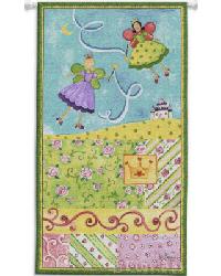 Patchwork Fairy I Wall Tapestry by  S Harris 