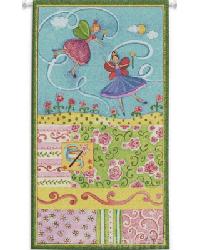 Patchwork Fairy II Wall Tapestry by  S Harris 