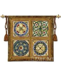 Rosette Wall Tapestry by  S Harris 