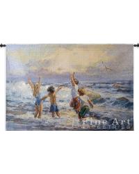 Surf Dancers Wall Tapestry by   