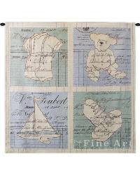 Vintage Boy Wall Tapestry by   