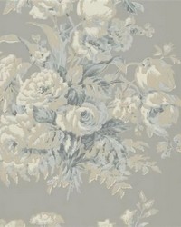 Francoise Bouquet Slate by  Ralph Lauren Wallpaper 