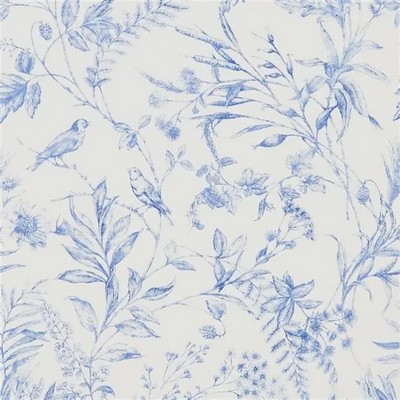 Ralph Lauren Wallpaper Fern Toile Bluebell Blue in ARCHIVAL PAPERS Design Style: Animals Leaves Trees and Vines Wallpaper Toile 