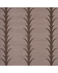 Acanthus Stripe Sisal Rose Antique Wallpaper by   