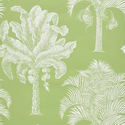 Schumacher Wallpaper Grand Palms Leaf