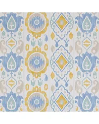 Elizia Ikat Sky & Ochre Wallpaper by   