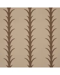 Acanthus Stripe Brown On Beige Wallpaper by   
