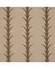 Schumacher Wallpaper Acanthus Stripe Brown On Beige