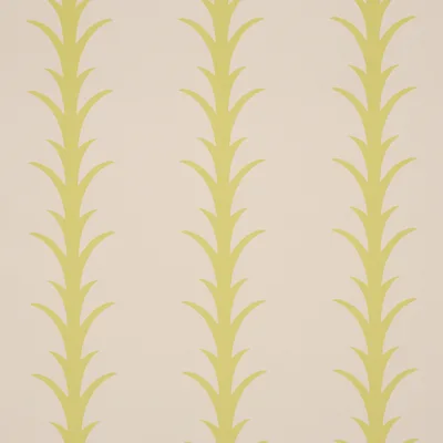 Schumacher Wallpaper Acanthus Stripe Soleil On Sand