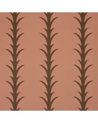 Acanthus Stripe Brown On Rosewood Wallpaper by   
