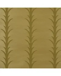 Acanthus Stripe Sisal Celery Wallpaper by   