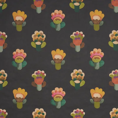 Schumacher Wallpaper Le Jardin Night