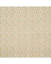 Malaya Hand-Block Print Yellow Wallpaper by   