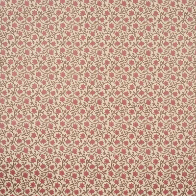 Schumacher Wallpaper Malaya Hand-Block Print Red