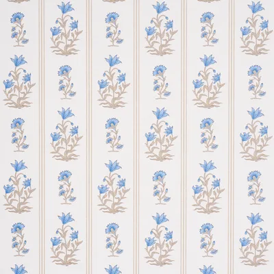 Schumacher Wallpaper Ellora Blue