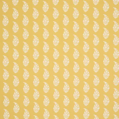 Schumacher Wallpaper Kaia Paisley Yellow