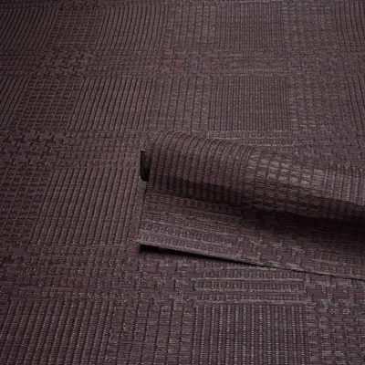 Schumacher Wallpaper Fuzzy Plaid Merlot