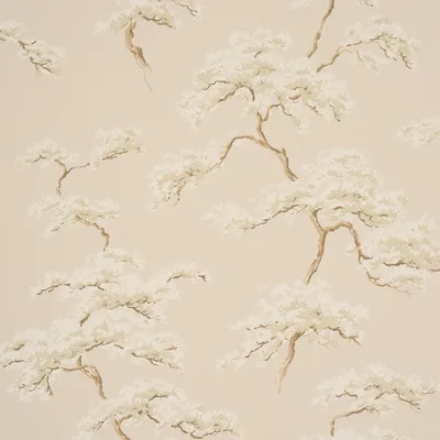 Schumacher Wallpaper The Way Through The Woods Linen