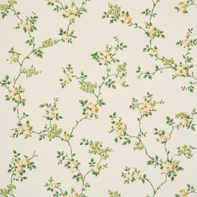 Schumacher Wallpaper A Rose Is A Rose Is A Rose Citron
