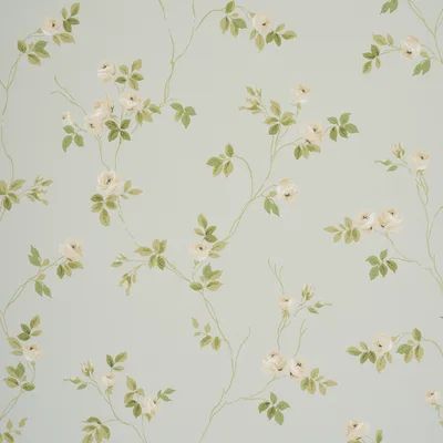 Schumacher Wallpaper Lady Of Shalott Aqua