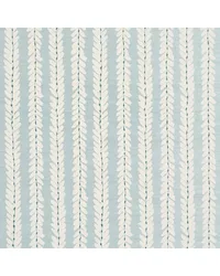 Woodperry Hand Printed Sisal Water Blue Wallpaper by   