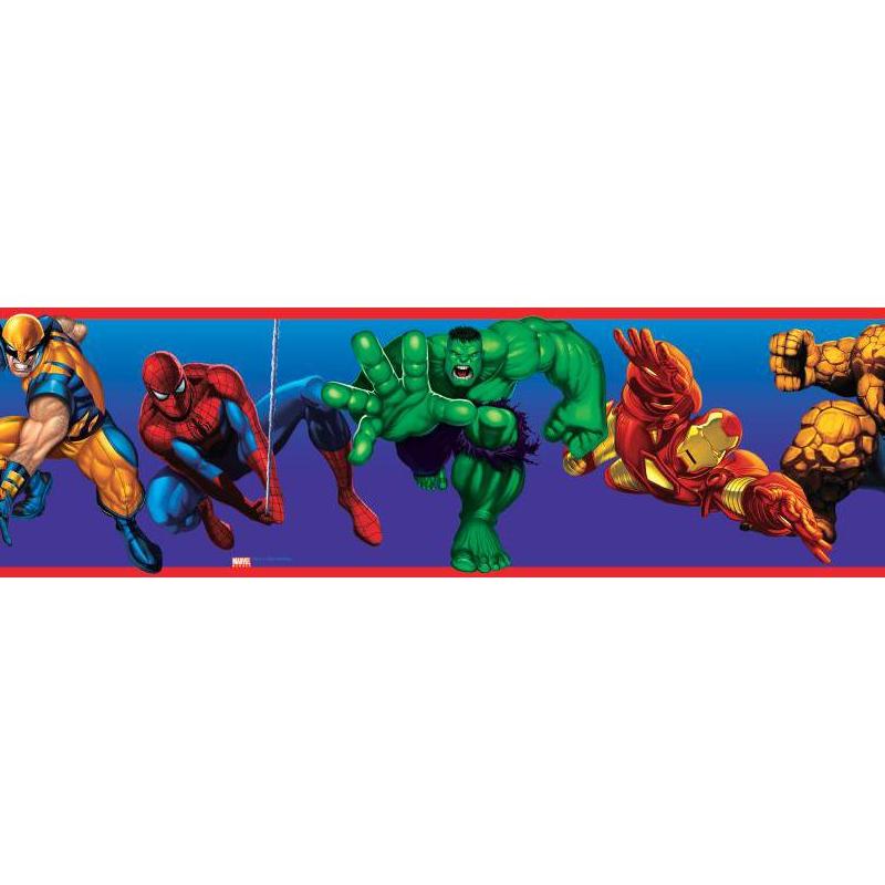 York Wallcovering Marvel Heroes Wall Border Wallpaper