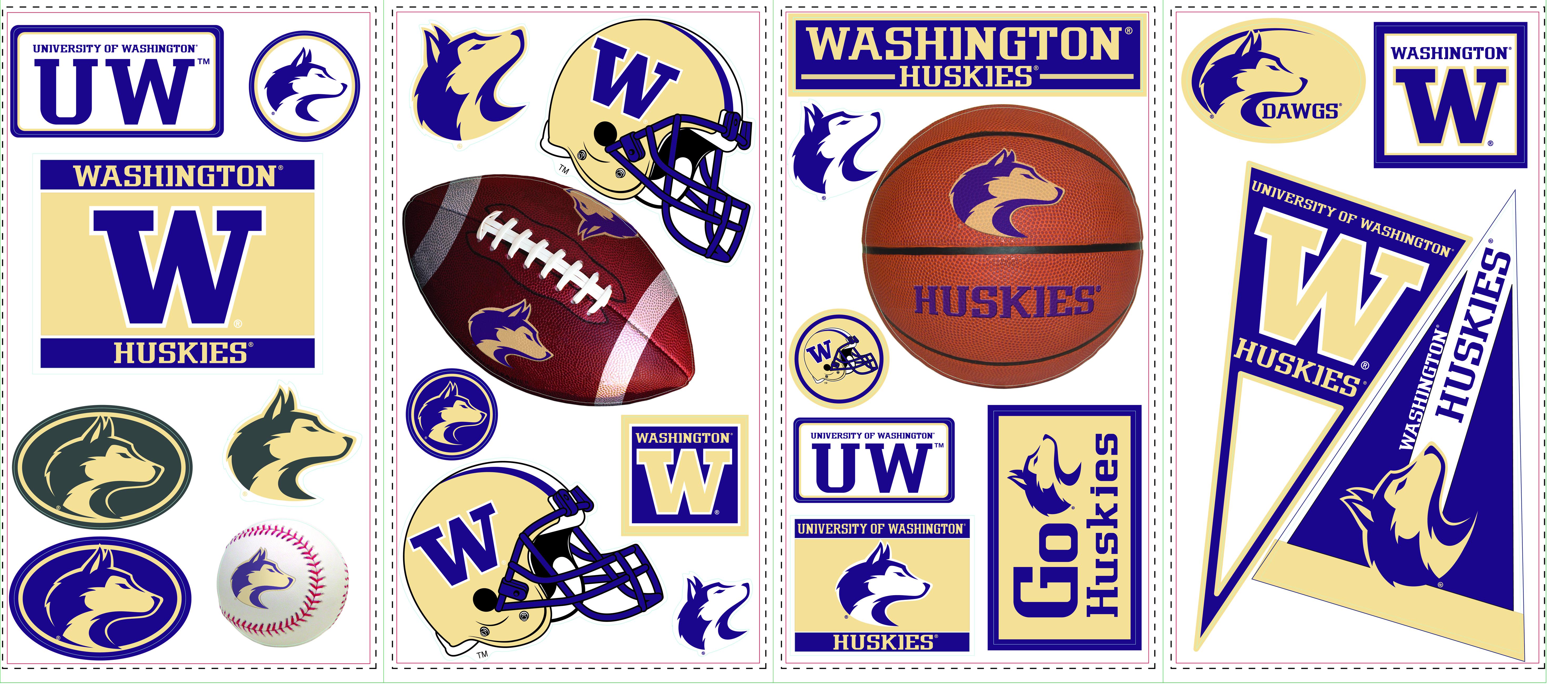 Washington Huskies Wall Decals Sports Decor