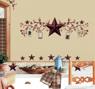 Country Stars & Berries Peel & Stick Wall Decals