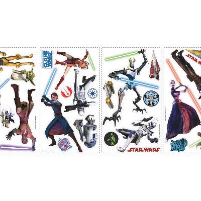 York Wallcovering Star Wars Clone Wars Peel Stick Wall Decals Wallpaper