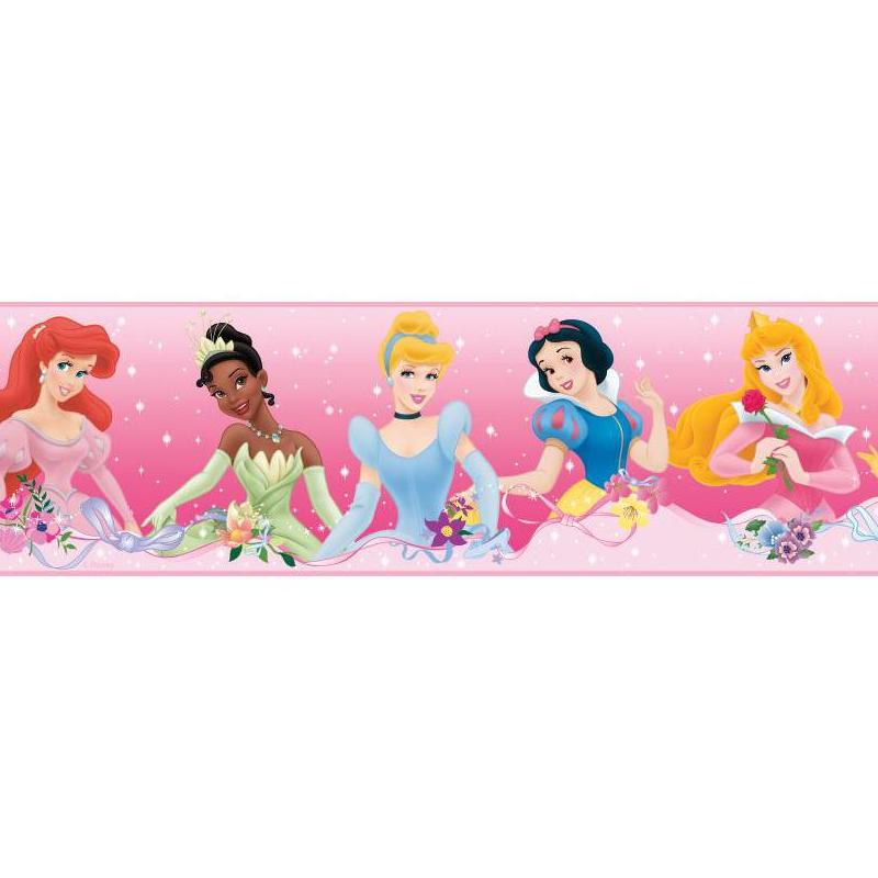 York Wallcovering Disney Princess Pink Wall Border RMK1526BCS Wallpaper
