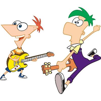 Phineas & Ferb Peel & Stick Giant Wall Decal