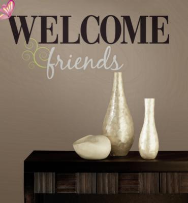 Welcome Friends Peel & Stick Wall Decals