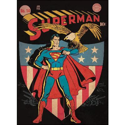 Comic Book Cover - Superman Patriotic Issue Peel & Stick Comic Cover
