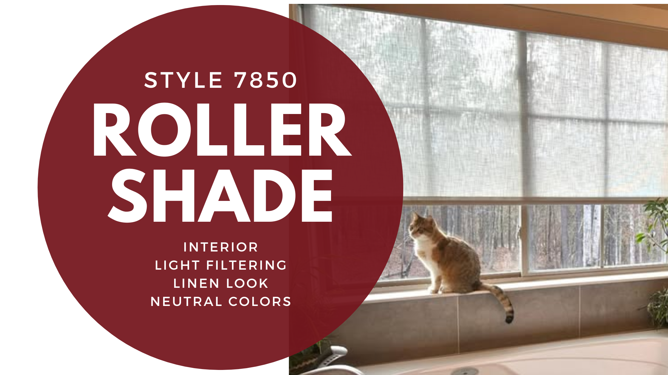 SheerWeave 7850 Light Filtering Linen Look Roller Shades