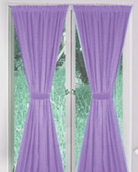 Shirred Hourglass Curtain Panels