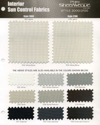 Phifer SheerWeave Style 2100 Sample Card by   