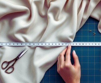 Fabric is custom cut.