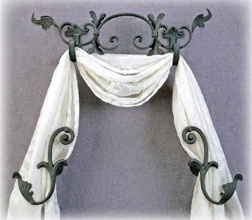 Arch Window Shade - Arch Window Treatments - Eyebrow Window ... Arch Window Shade - Arch Window Treatments - Eyebrow Window ... - ... window ornaments or short curtain rods. Metal Decorative Swag Holders
