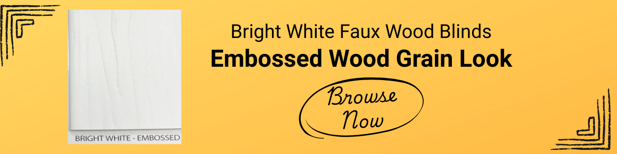 2 inch wood grain embossed faux wood blinds
