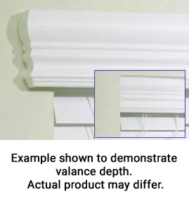 example of inside mount and partial outside mount valance and returns
