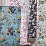 Flower wallpaper and floral borders for your interior decorating.
